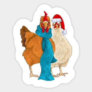 Merry Chickmas Sticker